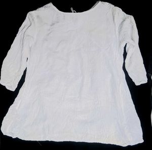 White cotton kurti / top🤍