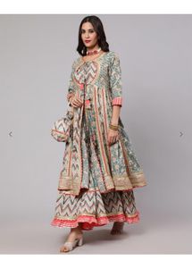 Elegant Kurta Set &amp; Dupatta wine color available