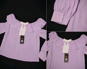 Sweet Lavender Puff Sleeve Top