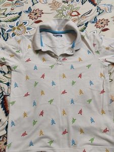 Cute Printed Polo T-Shirt