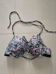 Floral Print Bikini Top