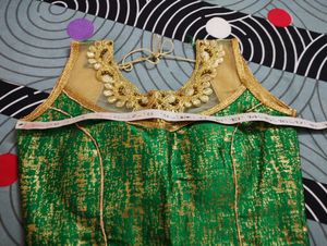 #Navaratri Blouse (GREEN)