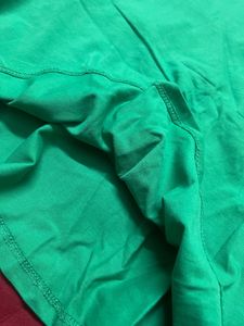 Green Pleated Mini Skirt