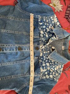 Denim Jacket with Unique Print