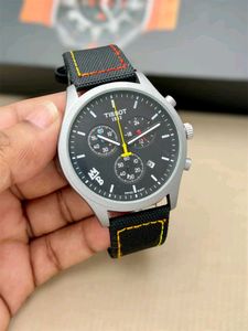 TISSOT PREMIUM QUALITY MENS WATCH LEATHER STRAP