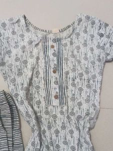 Printed Kurta with Palazzo Pants Set