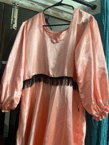 Pink Fringe Dress