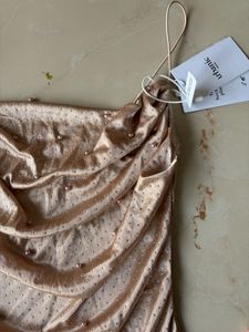 URBANIC Elegant Sheer Embellished Mini Dress