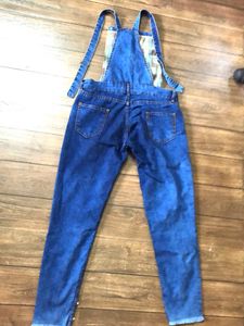 Pearl Studded Denim Dungree