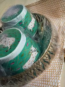 dry fruit tray with jar