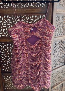 Zara Brand New Floral Cutout Sexy Mini Dress