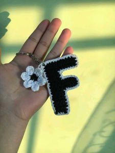 Costumize Crochet Letter Keychain