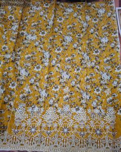 Beautiful Yellow Floral Kurta Set
