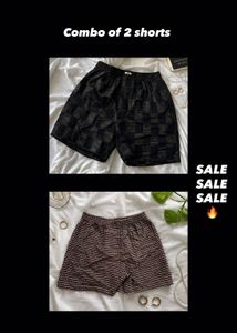 combo of 2 shorts For Women & Girls 🍓