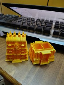 Silk pla of bambu labs Golden Temple