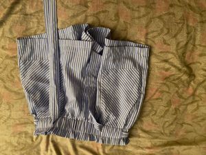 Blue Striped Top
