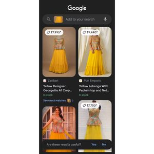 Yellow Lehenga with Peplum Top