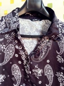 zudio Chic Paisley Print satin Shirt