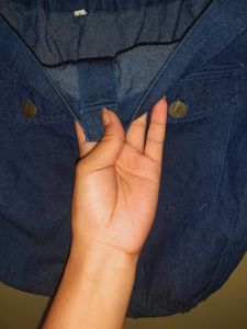 Denim Off Shoulder Top For Women.