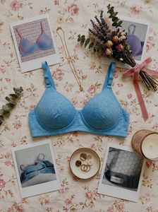 Comfortable Blue Padded Bra