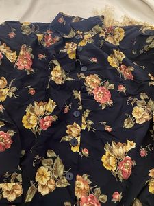 Vintage Floral Button-Up shirt