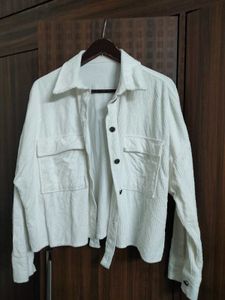 SALE 🛍️ Oversized Corduroy Jacket White Unisex