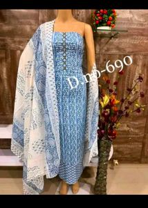 Beautiful Blue Printed Kurta Set