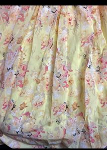 Yellow Floral Smocked Dress