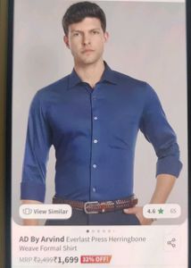 Men's Formal Blue Shirt