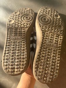 Adidas Samba White &amp; Brown Sneakers