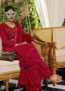 maroon colour saree with gown