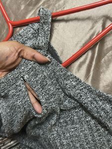 Stylish Grey Heathered Halter Top