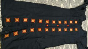 Embroidered black Kurta