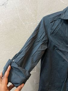 Classic Dark Grey Button-Up Shirt