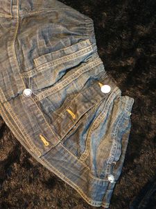 mini denim skirt