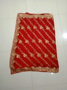 bridal red saree