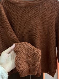 Cropped Knit Sweater