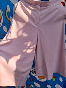 Pink Culottes with stretchable waist
