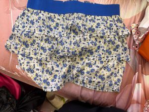 Tiered Floral Mini Skirt