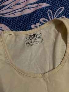 Comfortable Women's Yellow T-Shirt