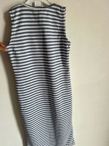 Striped Sleeveless Maxi Dress