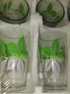Glass Pitcher and Tumbler Set