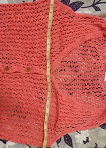 Crochet woollen Sleeveless Top/ Shrug