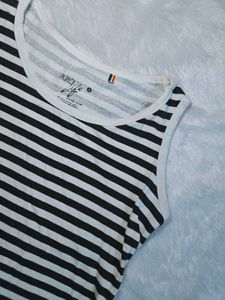 Black Striped Tank Top