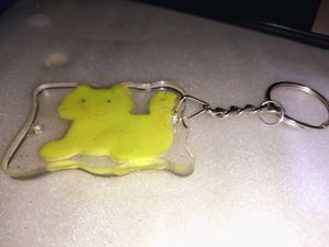 Cute Yellow Cat Keychain