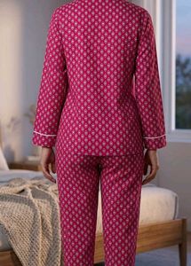 Comfy Pink Printed Nightsuit Set