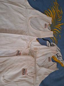 combo of 4 Classic White Vest