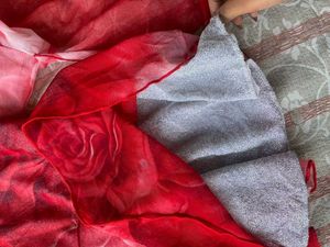 Flowy Red Floral Print top