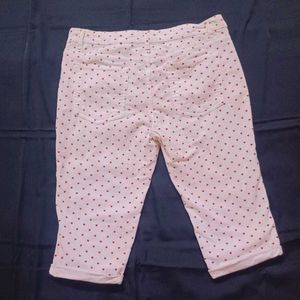 Heart Print Capri Pants