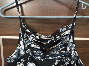 navy floral beach dress